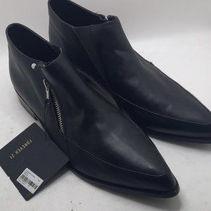 Black Zippered Ankle Boot Women's Shoes Size 9